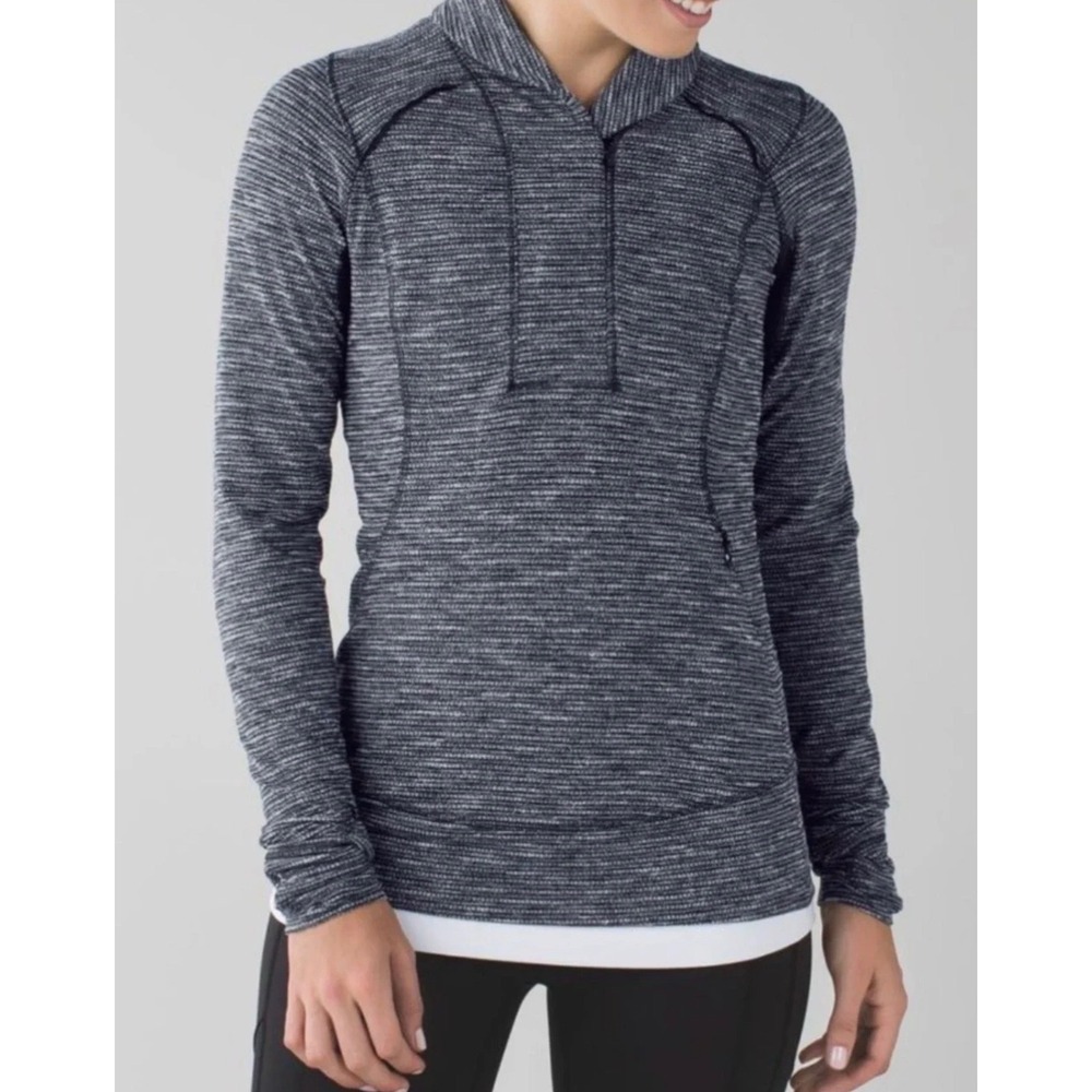 Lululemon Think Fast Pullover Sweatshirt Long Sleeve Quarter Zip Top Jacket 4